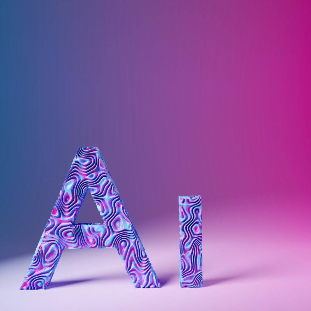 the letters are made up of different shapes